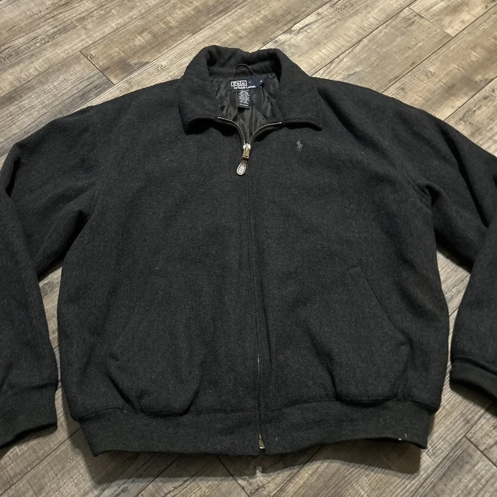 Polo Ralph Lauren Mens Chore Wool Jacket XL Charcoal Coat Extra Large Quilted